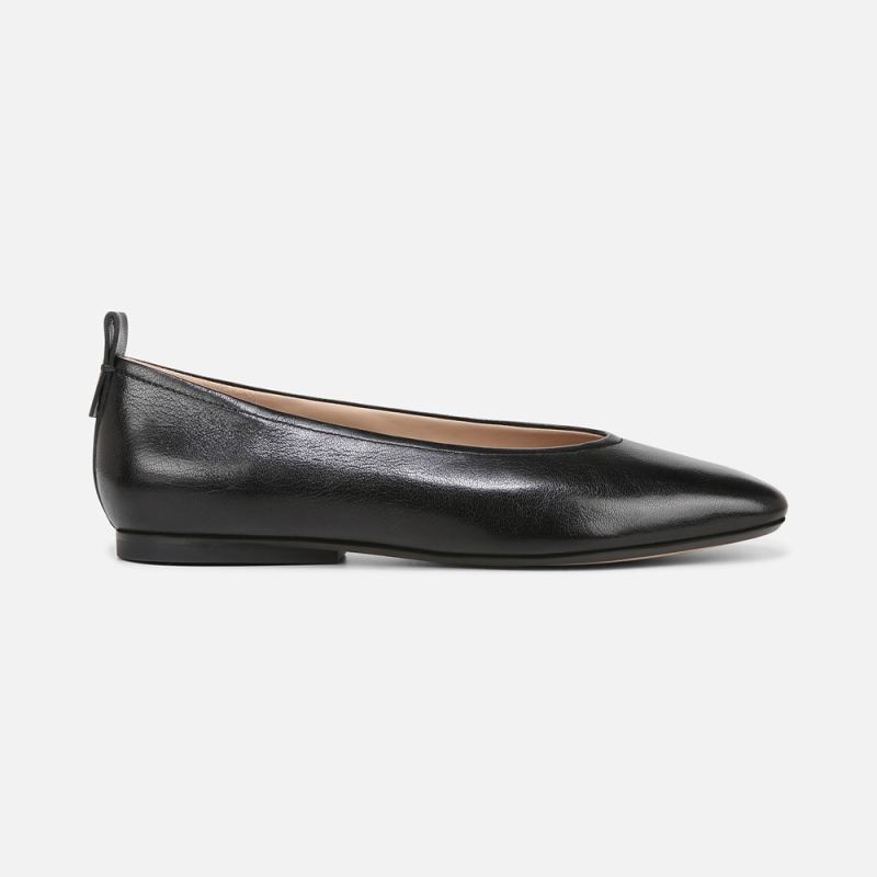 Naturalizer Women's 27 Edit Carla Flat - Black Leather