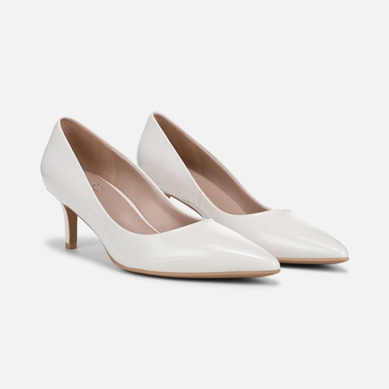 Naturalizer Women's Everly Pump - Warm White Leather