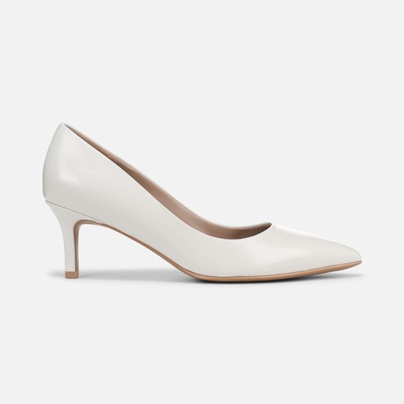 Naturalizer Women's Everly Pump - Warm White Leather