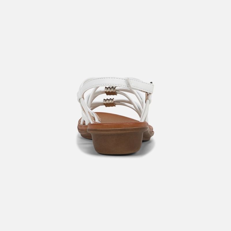 Naturalizer Women's SOUL Sierra Strappy Sandal - White Smooth