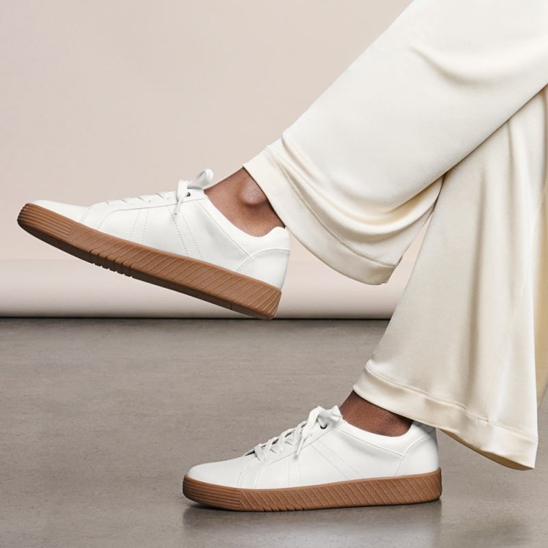 Naturalizer Women's SOUL Neela Sneaker - White Faux Leather