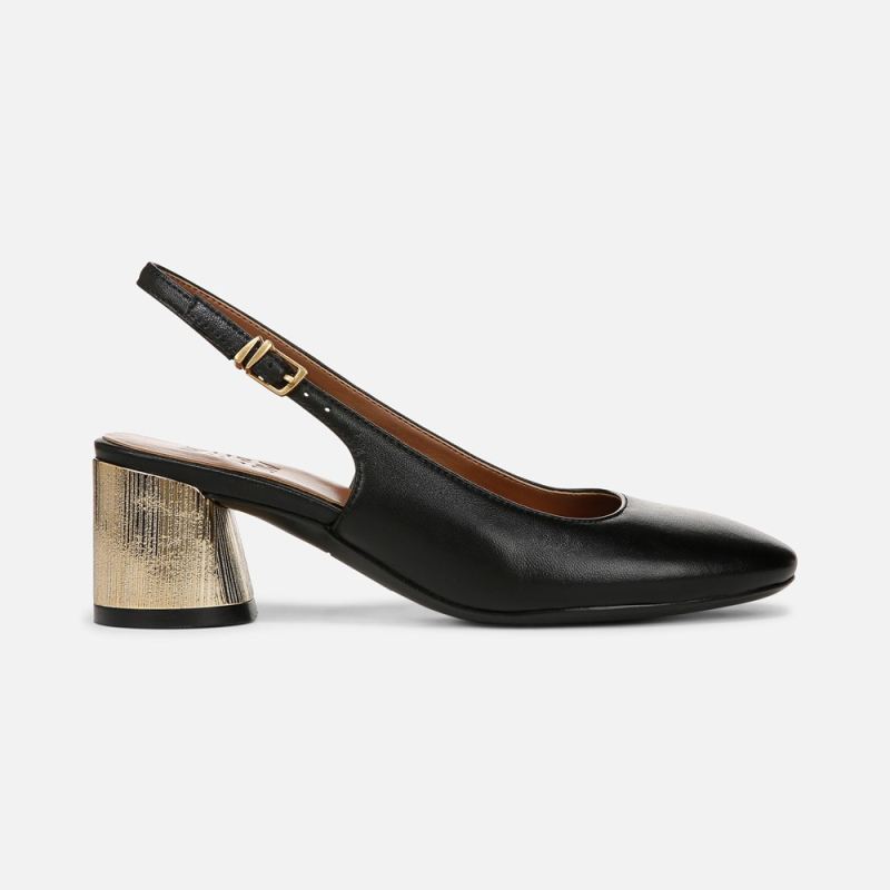Naturalizer Women's Lane Slingback Pump - Black Leather