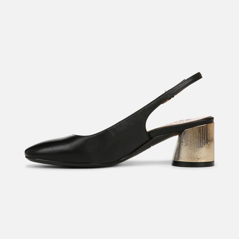 Naturalizer Women's Lane Slingback Pump - Black Leather