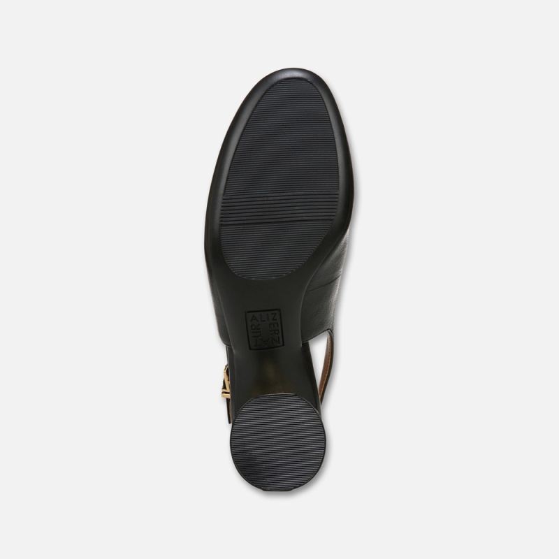 Naturalizer Women's Lane Slingback Pump - Black Leather