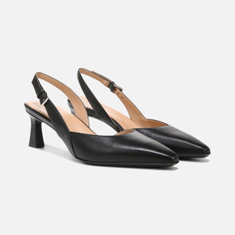 Naturalizer Women's Dalary Slingback Pump - Black Leather