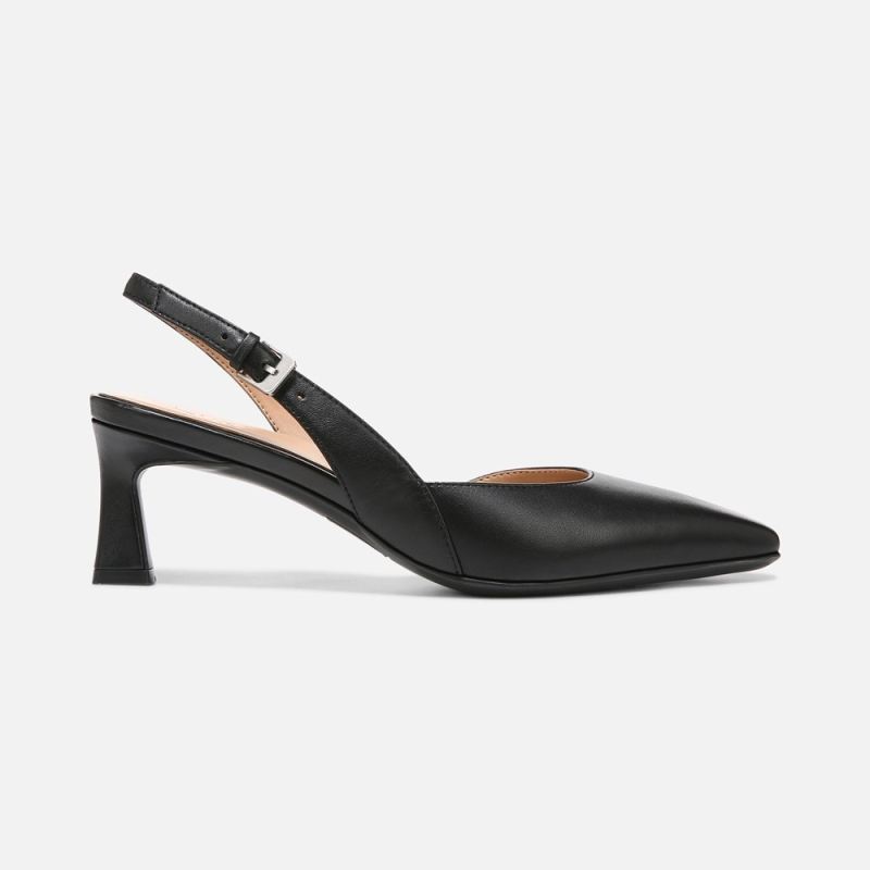 Naturalizer Women's Dalary Slingback Pump - Black Leather