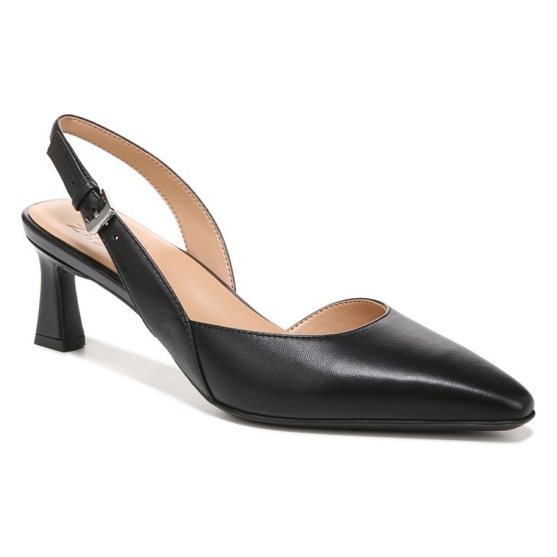 Naturalizer Women's Dalary Slingback Pump - Black Leather
