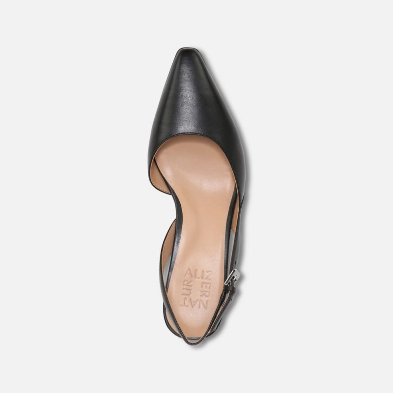 Naturalizer Women's Dalary Slingback Pump - Black Leather