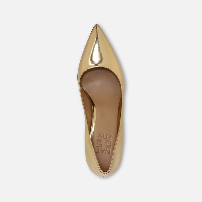 Naturalizer Women's Anna Pump - Warm Gold Leather