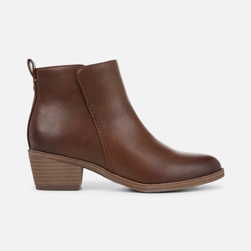 Naturalizer Women's Zaylee Bootie - Cappuccino Brown Faux Leather