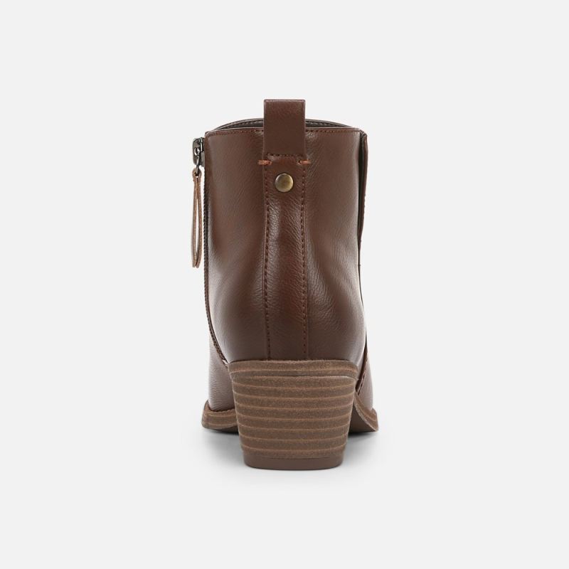 Naturalizer Women's Zaylee Bootie - Cappuccino Brown Faux Leather