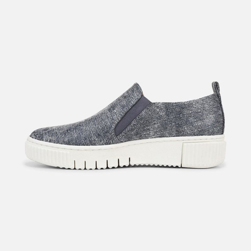 Naturalizer Women's SOUL Turner Slip On Sneaker - Blue Fabric