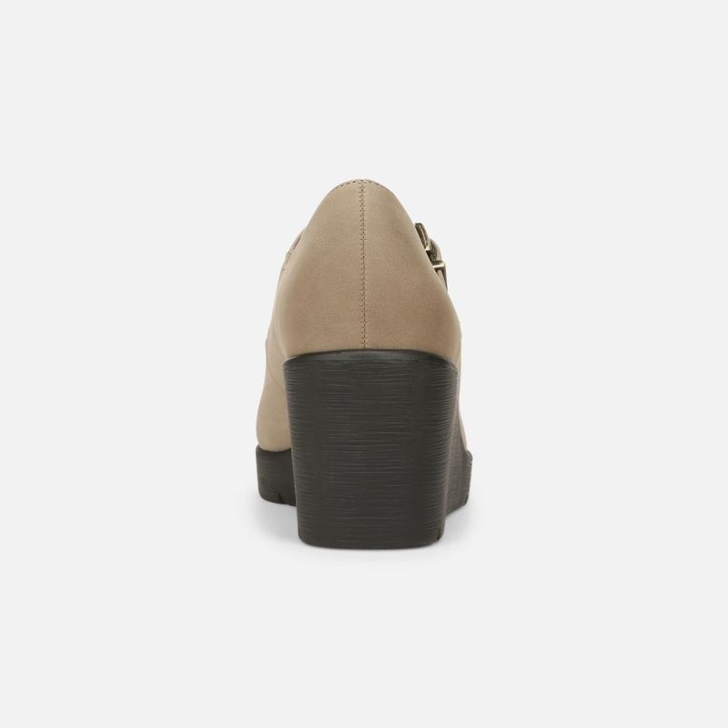 Naturalizer Women's SOUL Adore Mary Jane Wedge - Mushroom Grey Synthetic