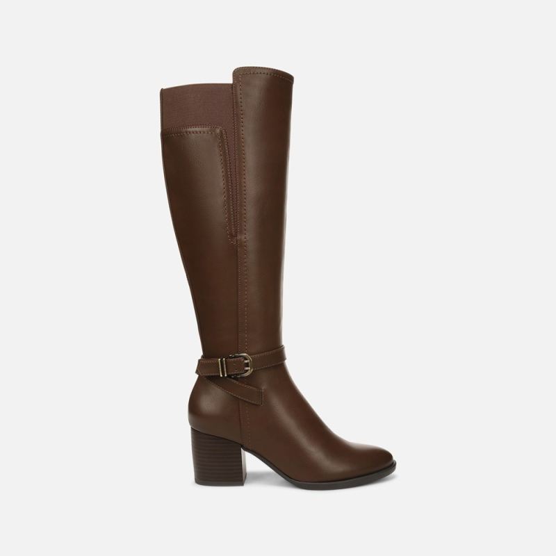 Naturalizer Women's SOUL Uptown Knee High Boot - Dark Brown Faux Leather