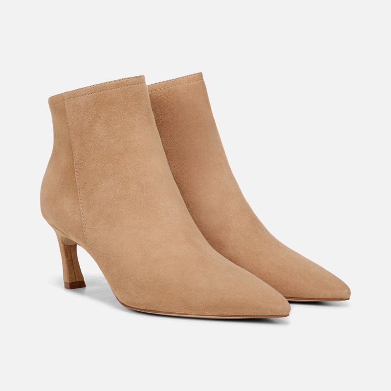 Naturalizer Women's 27 EDIT Maya Stiletto Bootie - Bamboo Tan Suede