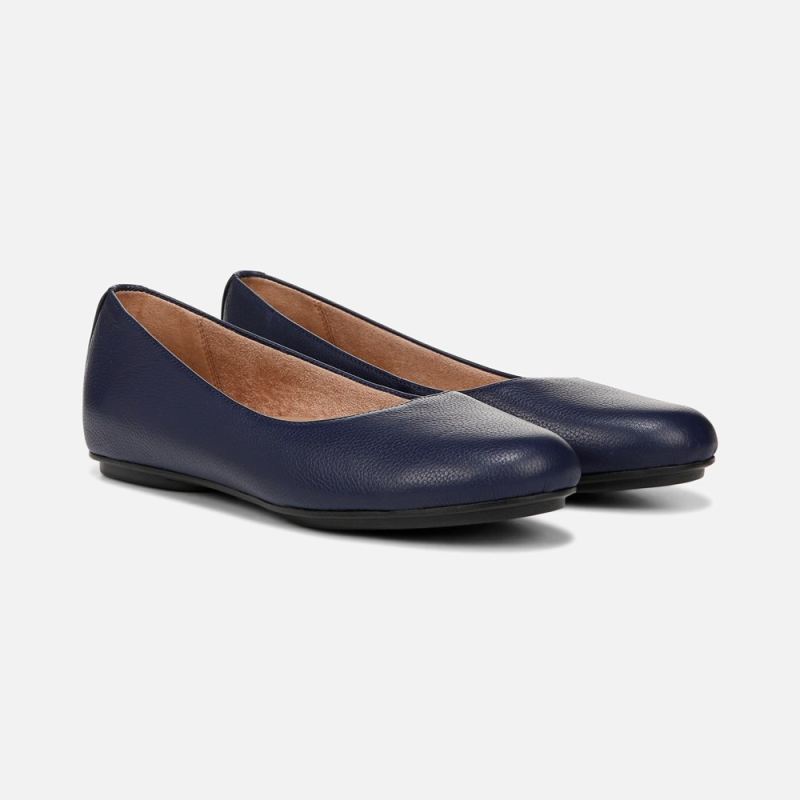 Naturalizer Women's Maxwell Ballet Flat - Midnight Blue Leather