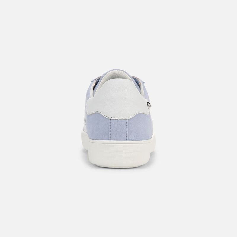 Naturalizer Women's Medina Lace Up Sneaker - Ice Blue / White Leather