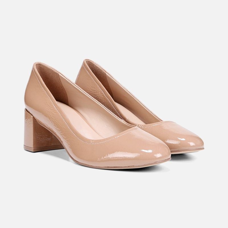 Naturalizer Women's 27 Edit Rebecca Pump - Taupe Patent Leather