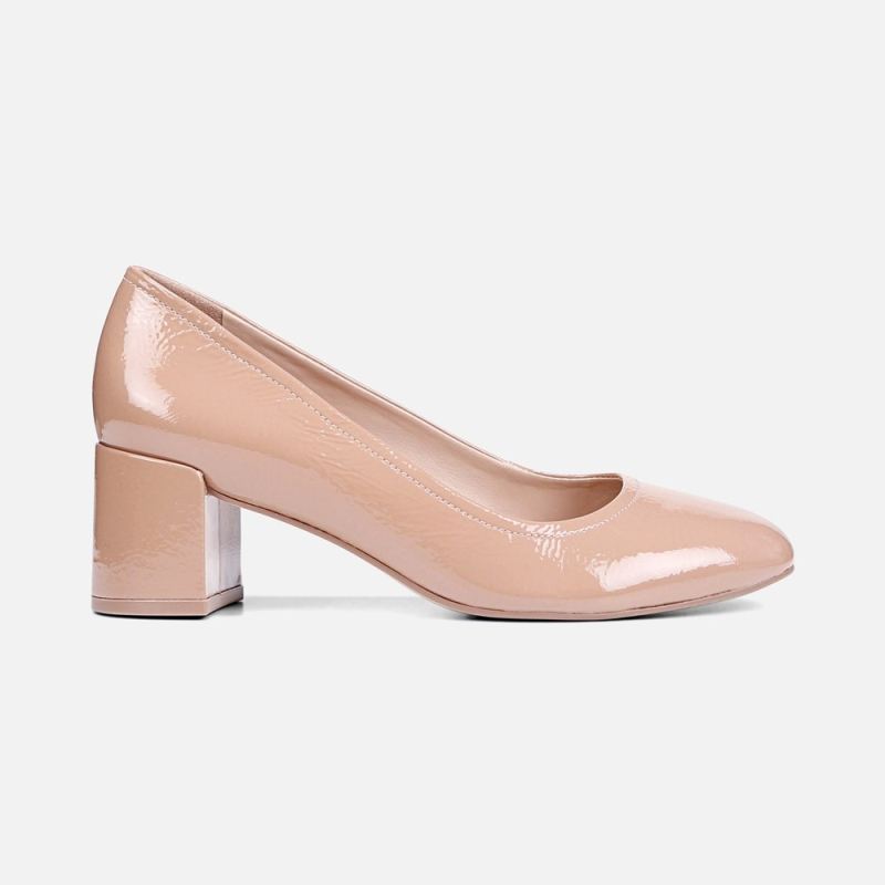 Naturalizer Women's 27 Edit Rebecca Pump - Taupe Patent Leather