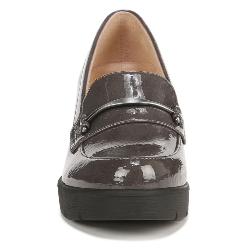 Naturalizer Women's SOUL Achieve Wedge - Grey Patent Synthetic