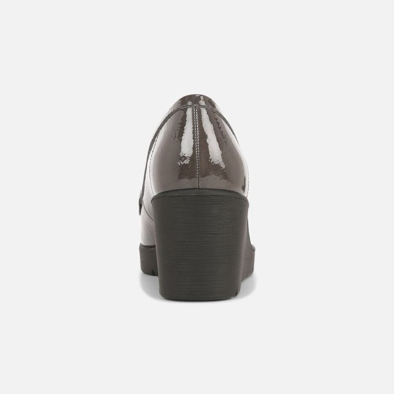 Naturalizer Women's SOUL Achieve Wedge - Grey Patent Synthetic
