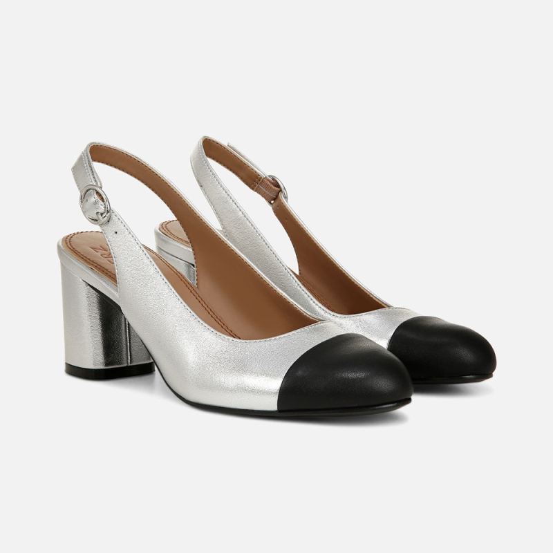 Naturalizer Women's Sophie Slingback Pump - Sliver Leather