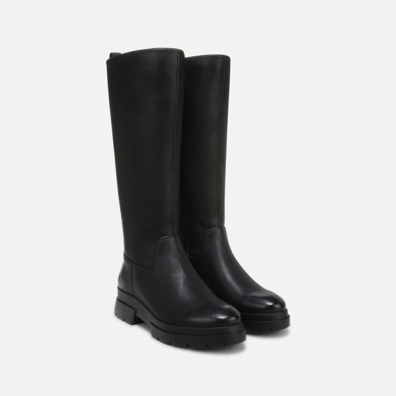 Naturalizer Women's SOUL Orchid Weather Resistant Knee High Boot - Black Synthetic