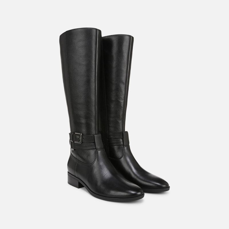 Naturalizer Women's Rory Narrow Calf Knee High Boot - Black Leather