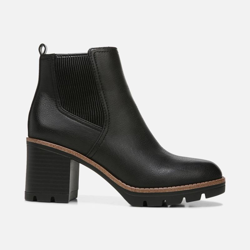 Naturalizer Women's Madalynn Gore Water Repellent Bootie - Black Smooth Synthetic