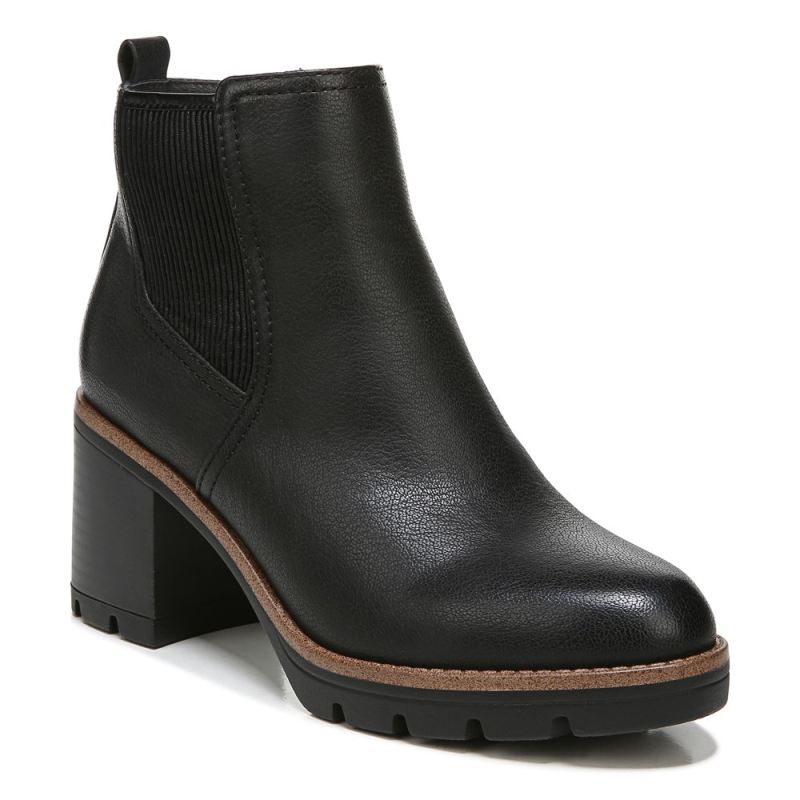 Naturalizer Women's Madalynn Gore Water Repellent Bootie - Black Smooth Synthetic
