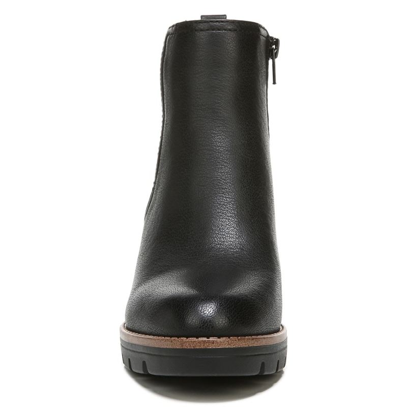Naturalizer Women's Madalynn Gore Water Repellent Bootie - Black Smooth Synthetic