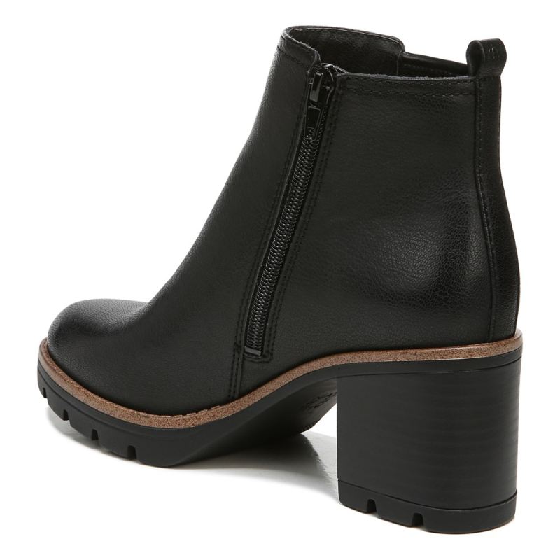Naturalizer Women's Madalynn Gore Water Repellent Bootie - Black Smooth Synthetic
