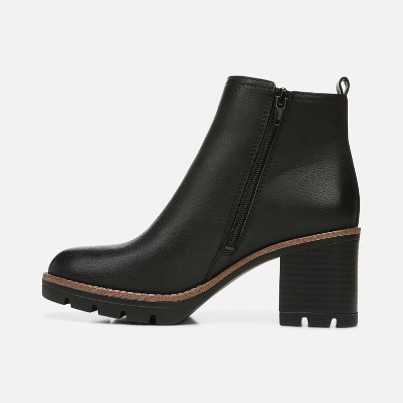 Naturalizer Women's Madalynn Gore Water Repellent Bootie - Black Smooth Synthetic