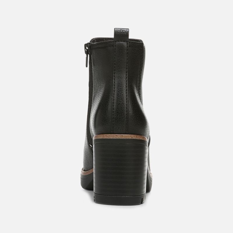 Naturalizer Women's Madalynn Gore Water Repellent Bootie - Black Smooth Synthetic