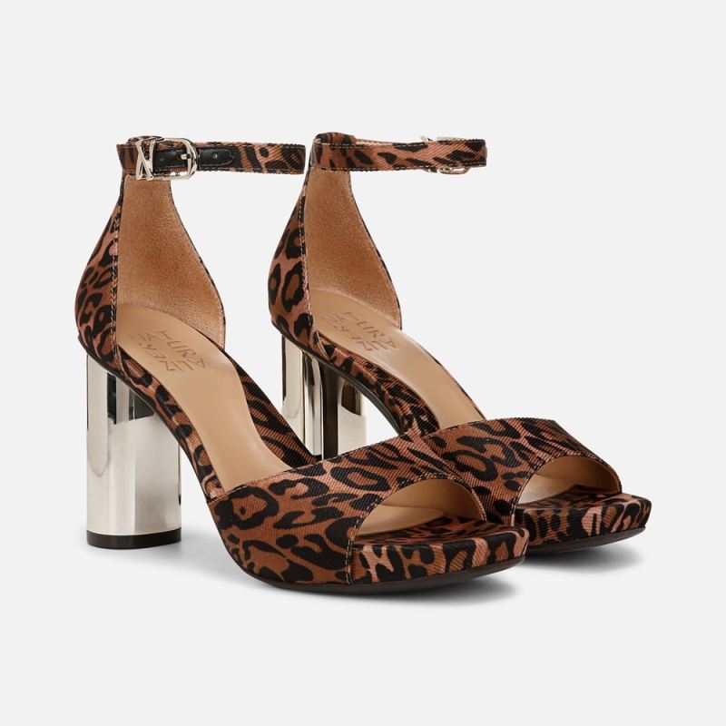 Naturalizer Women's Malia Dress Sandal - Leopard Print Fabric