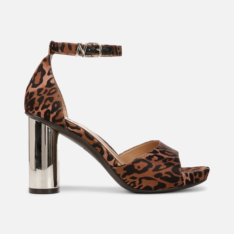 Naturalizer Women's Malia Dress Sandal - Leopard Print Fabric