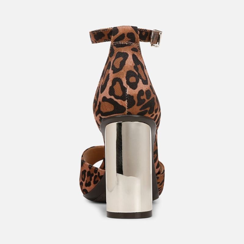 Naturalizer Women's Malia Dress Sandal - Leopard Print Fabric