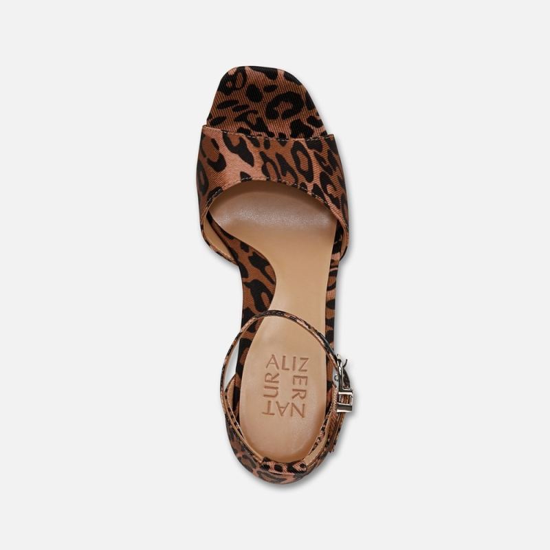 Naturalizer Women's Malia Dress Sandal - Leopard Print Fabric