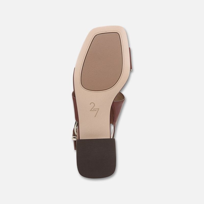 Naturalizer Women's 27 EDIT Audra Dress Sandal - Cappuccino Brown Leather