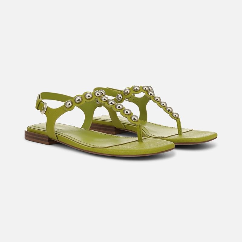 Naturalizer Women's 27 EDIT Nara Sandal - Chartreuse Green Leather