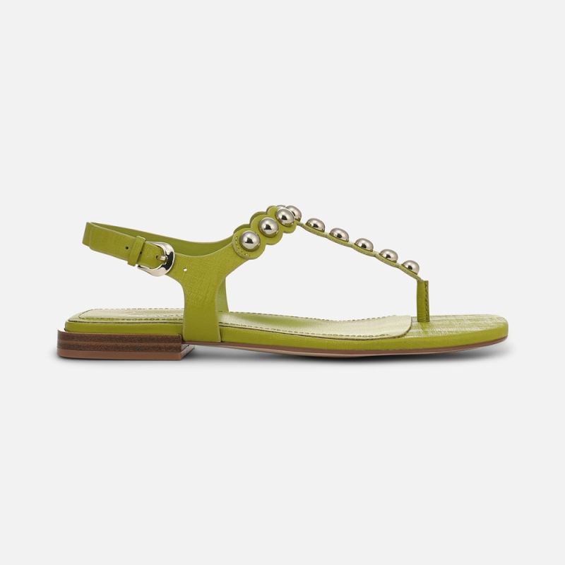 Naturalizer Women's 27 EDIT Nara Sandal - Chartreuse Green Leather