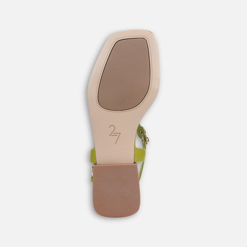 Naturalizer Women's 27 EDIT Nara Sandal - Chartreuse Green Leather