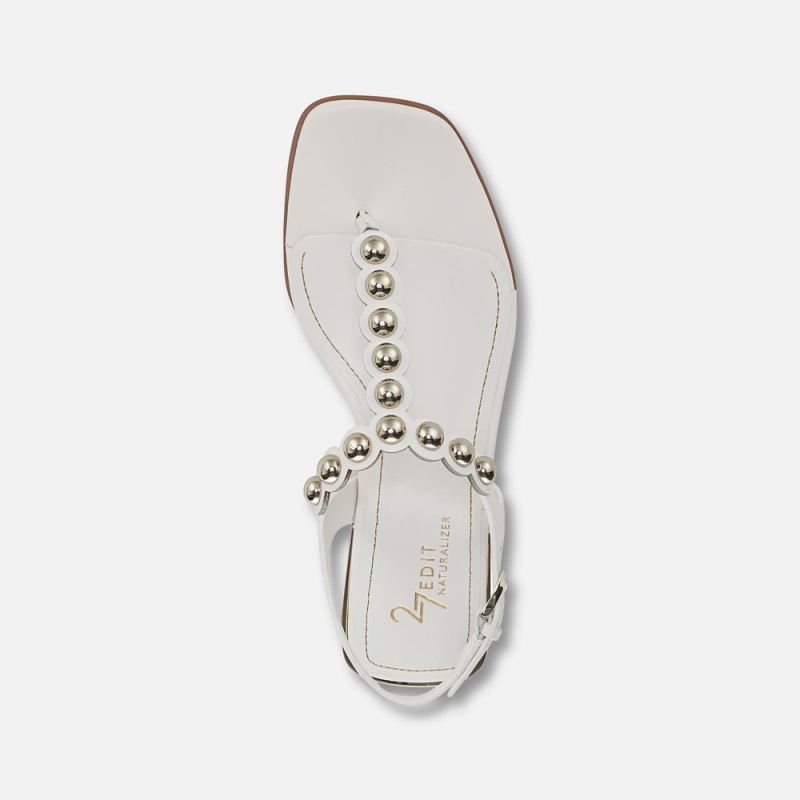 Naturalizer Women's 27 EDIT Nara Sandal - Warm White Leather