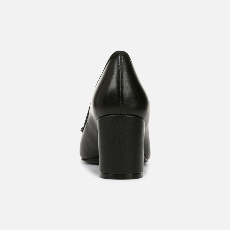 Naturalizer Women's Sienna Block Heel Pump - Black Leather
