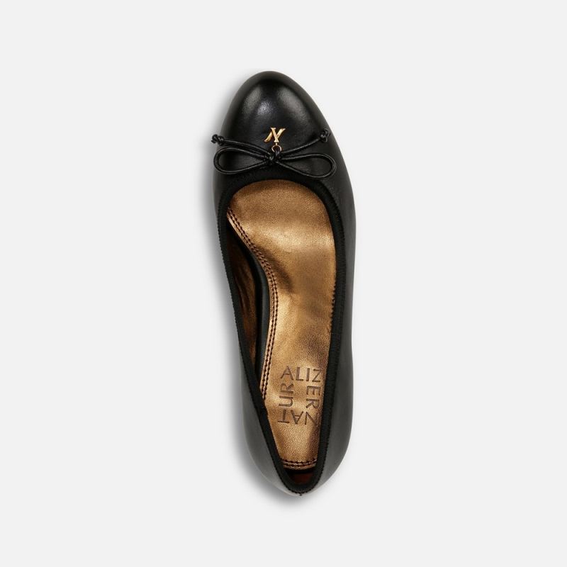 Naturalizer Women's Sienna Block Heel Pump - Black Leather