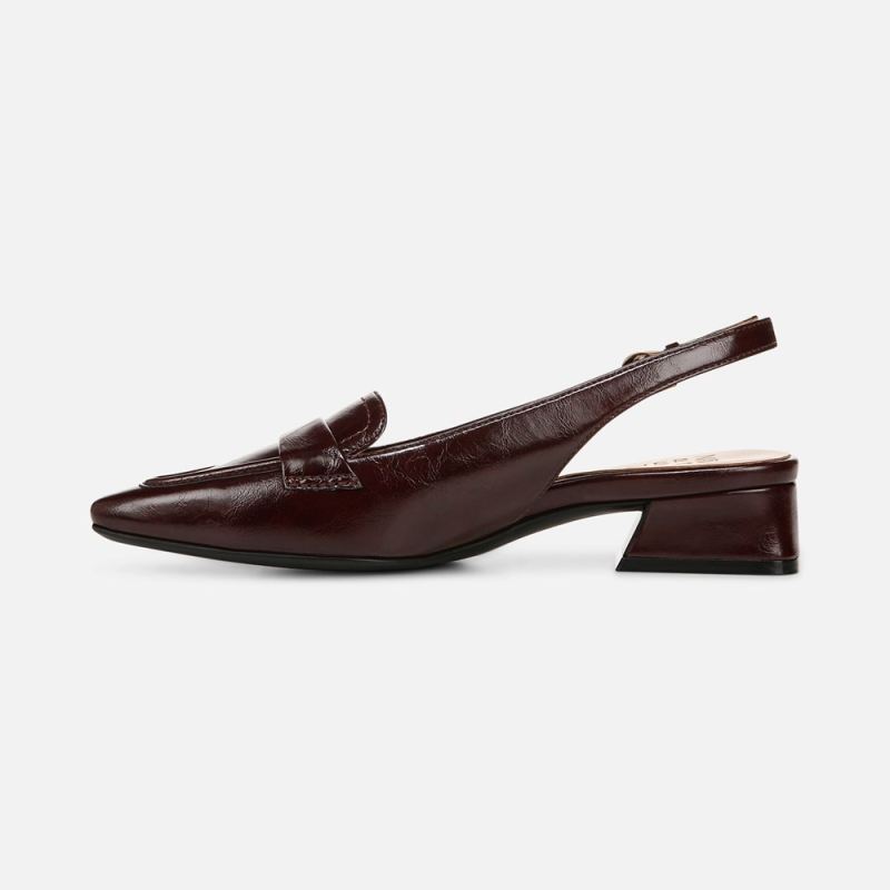 Naturalizer Women's Garner Slingback - Merlot Red Faux Leather