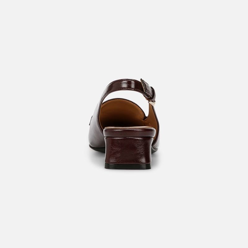 Naturalizer Women's Garner Slingback - Merlot Red Faux Leather