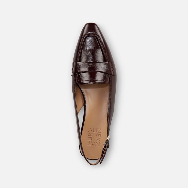 Naturalizer Women's Garner Slingback - Merlot Red Faux Leather