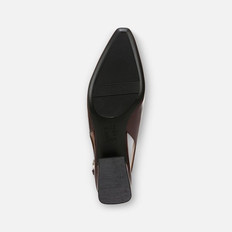 Naturalizer Women's Garner Slingback - Merlot Red Faux Leather