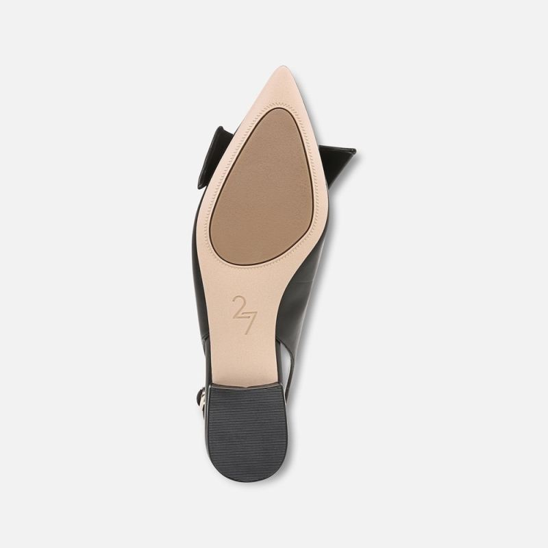 Naturalizer Women's 27 EDIT Shine Slingback - Black Leather